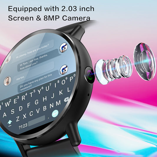 Android 4G Smart Watch Phone with Big Screen - Stay Connected with Ease and Style