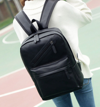 Men's PU Shoulder Bag with Three-Dimensional Design and Square Vertical Section