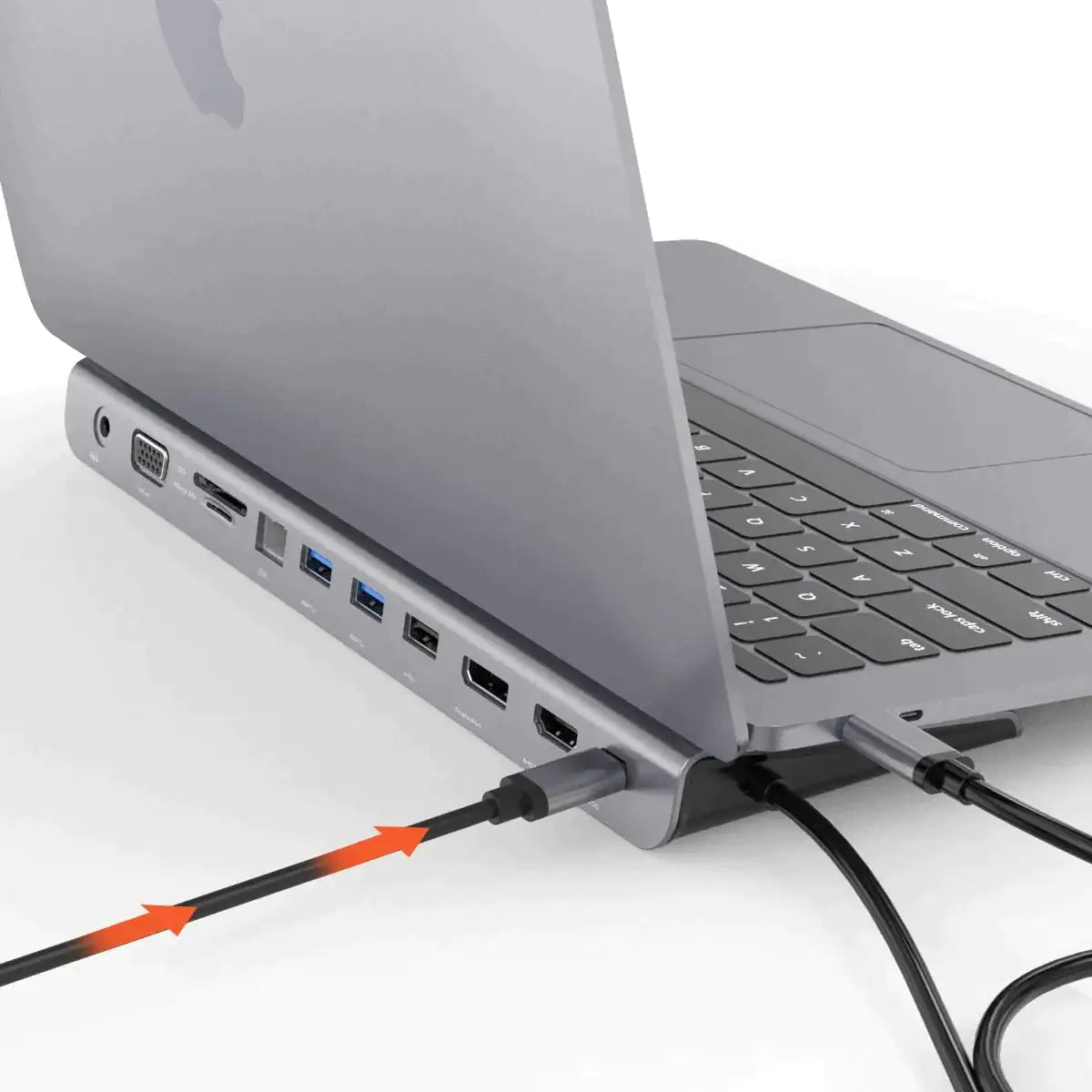 The Ultimate 11-Port Laptop Docking Station for a Clean and Efficient Workspace"