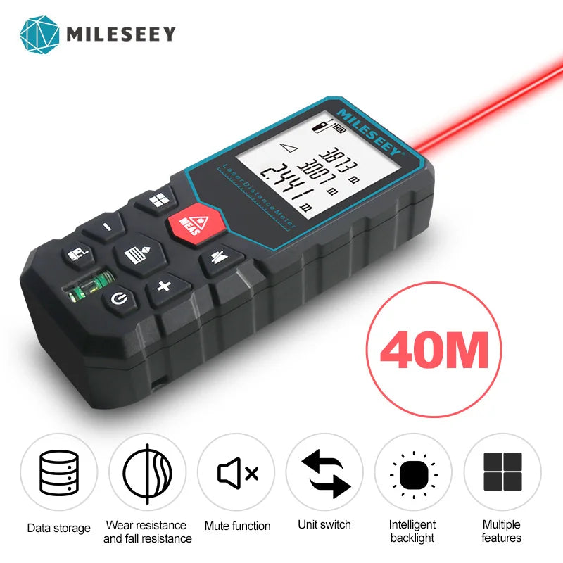 Digital Tape Measure: MiLESEEY Laser Rangefinder with Advanced Measurement Technology and CE Certification
