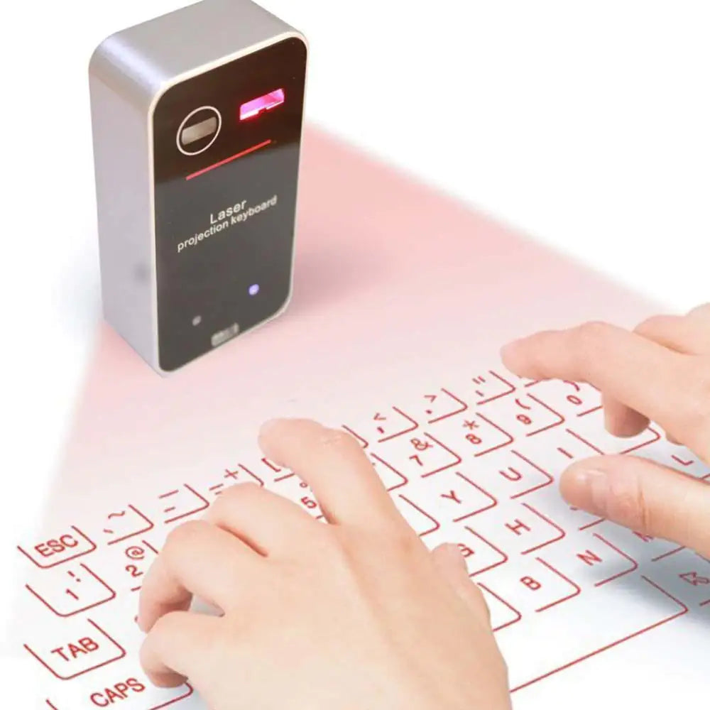 Compact and Advanced Bluetooth Virtual Keyboard for Professionals